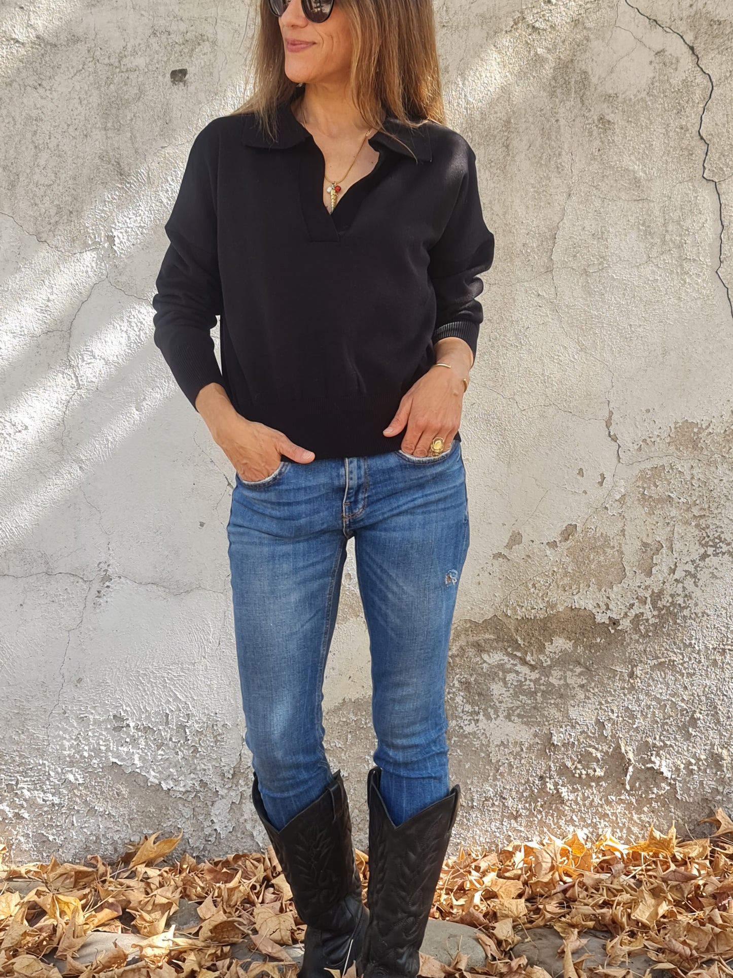SWEATER CLEMENCIA NEGRO -30% DCTO.