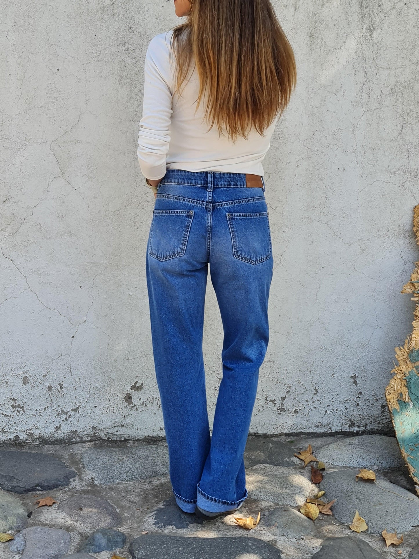 JEANS DIANA AZUL MEDIO. - Quemepongo