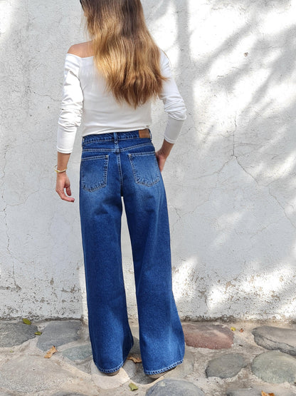 JEANS AGUSTINA AZUL. - Quemepongo