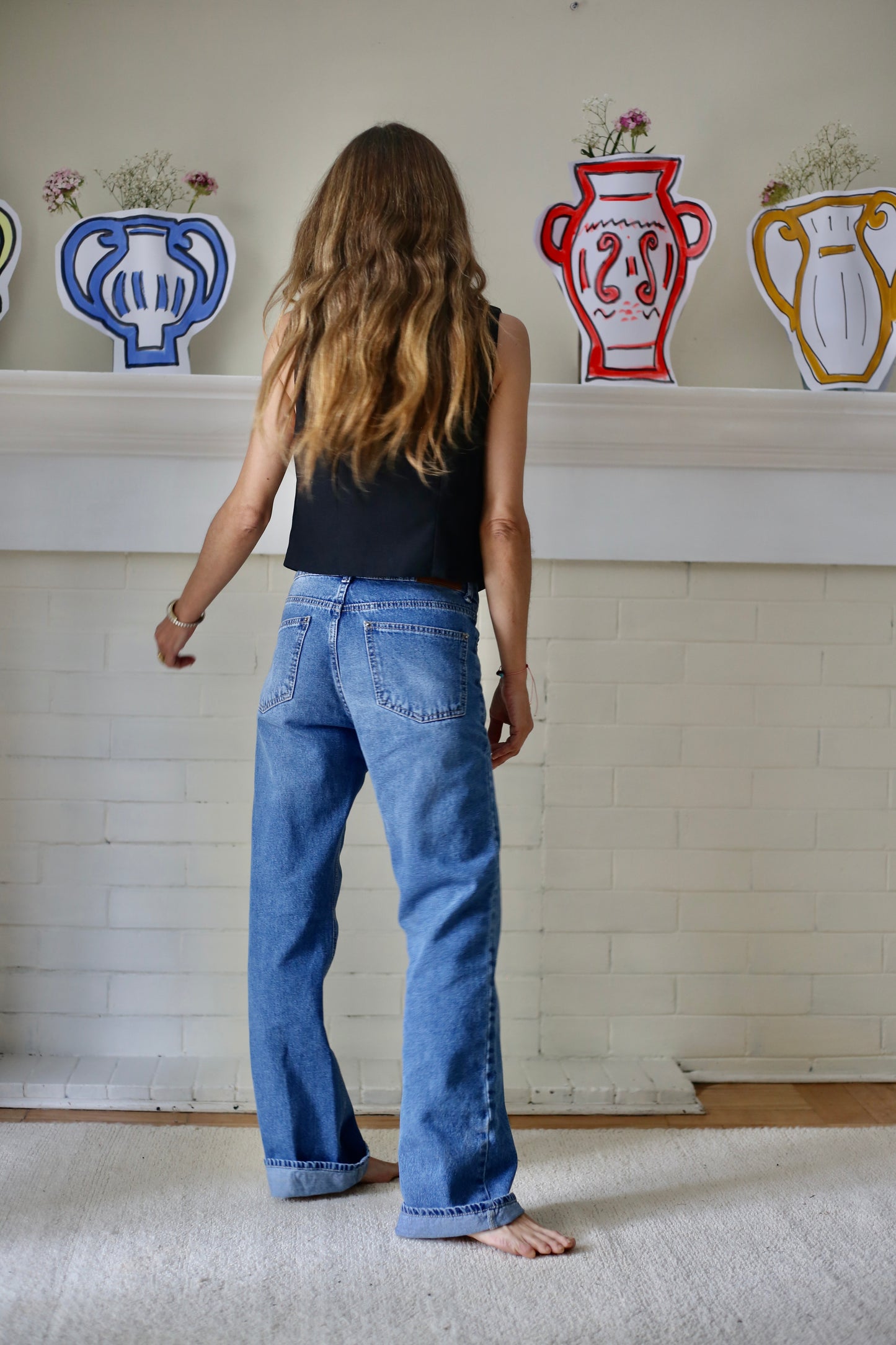 JEANS DIANA AZUL MEDIO -60% DE DCTO.