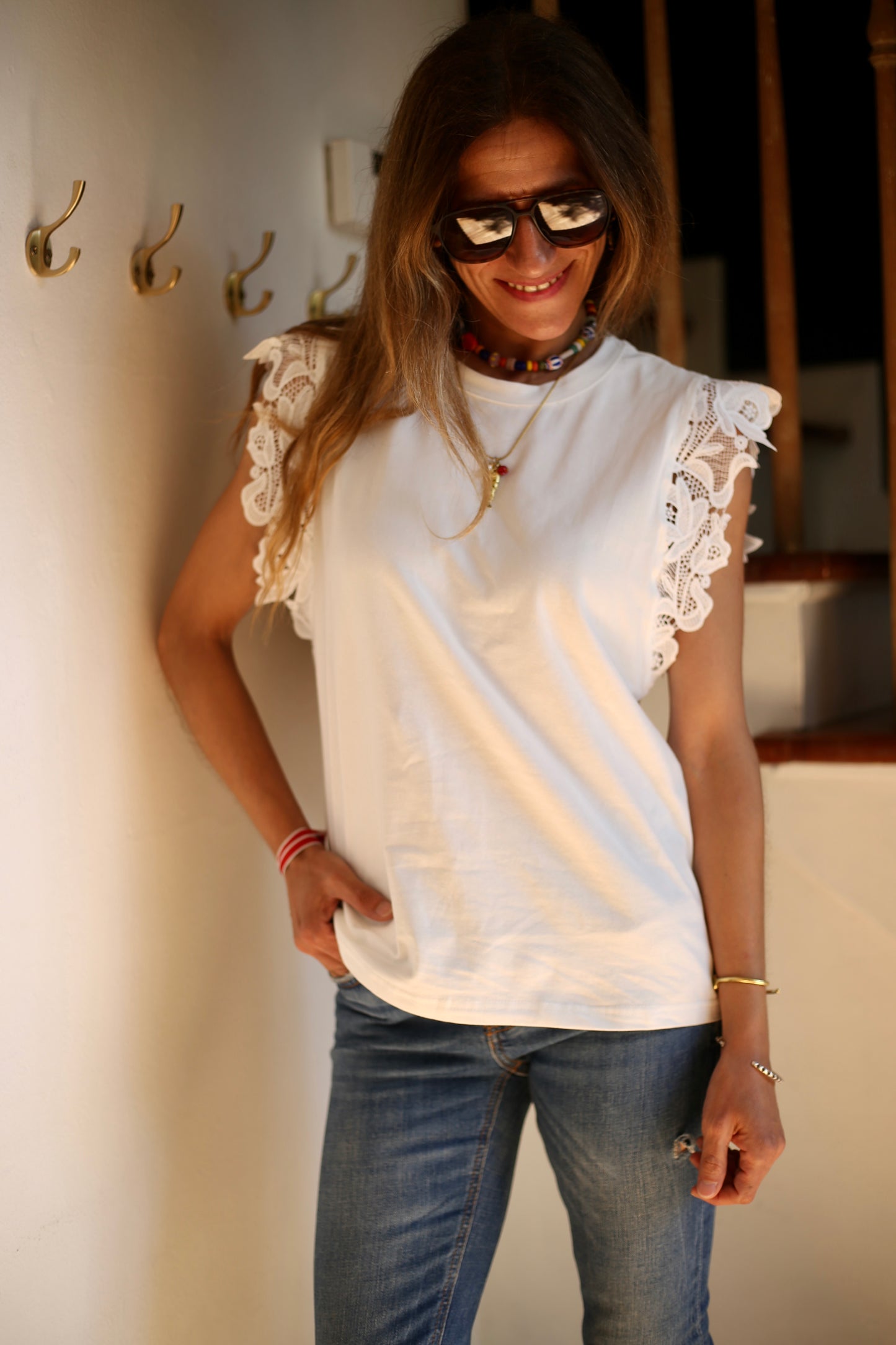 POLERA AZUCENA BLANCA-45%DCTO.