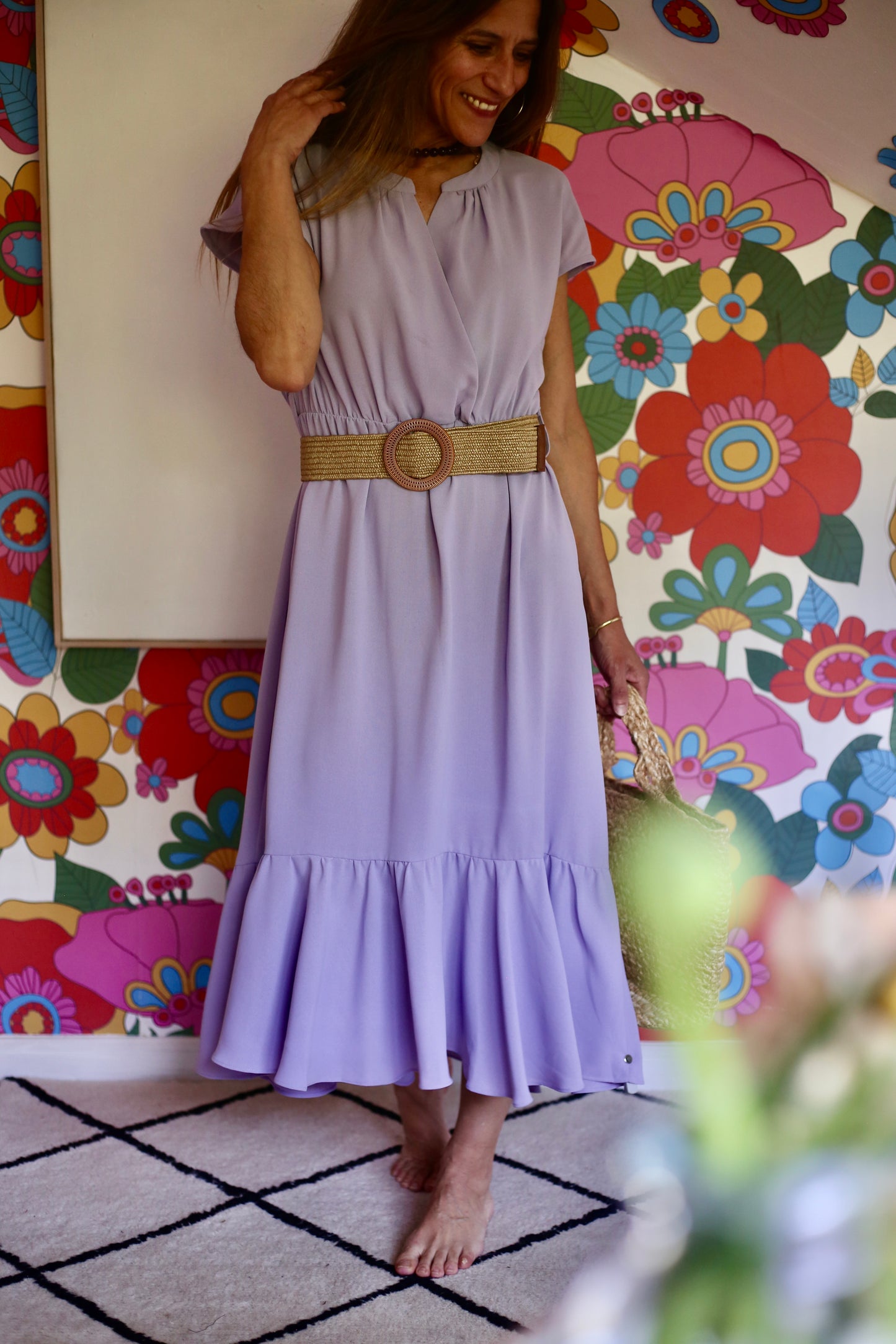 VESTIDO PASTORA LILA-60% DCTO