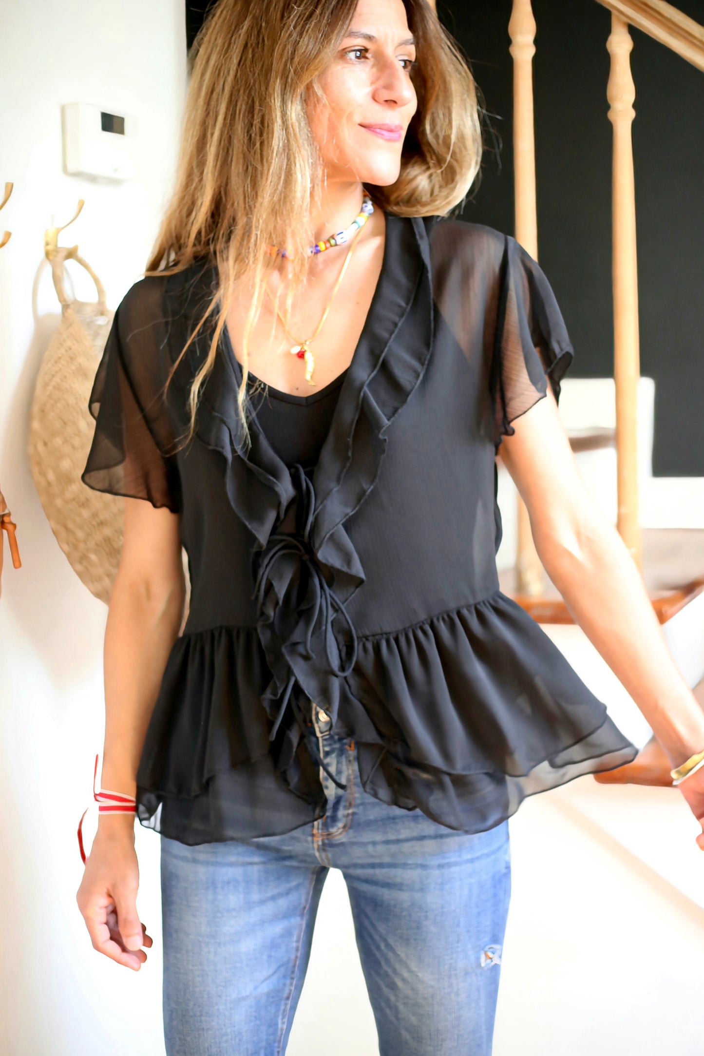 BLUSA ANA NEGRA -50%DCTO.