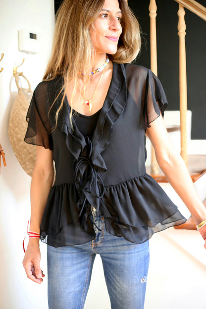 BLUSA ANA NEGRA -50%DCTO.
