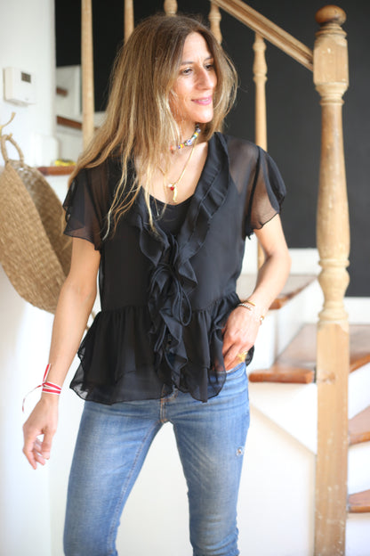 BLUSA ANA NEGRA -50%DCTO.