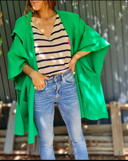PONCHO AGUSTIN VERDE -35%DCTO.