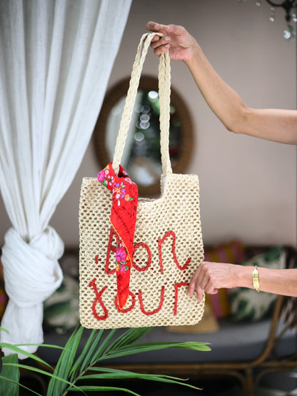 CARTERA BON JOUR ROJA-50%DCTO.