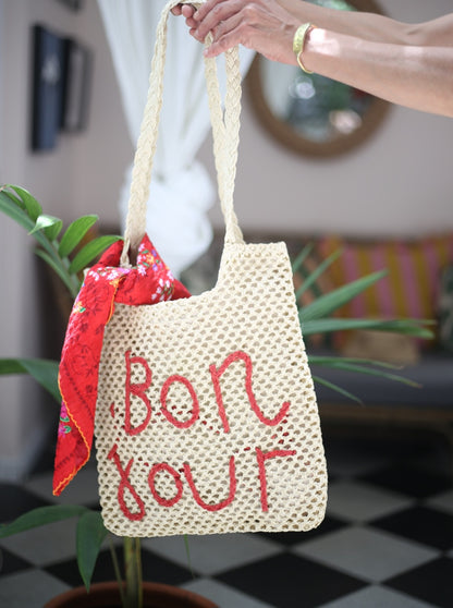 CARTERA BON JOUR ROJA-50%DCTO.