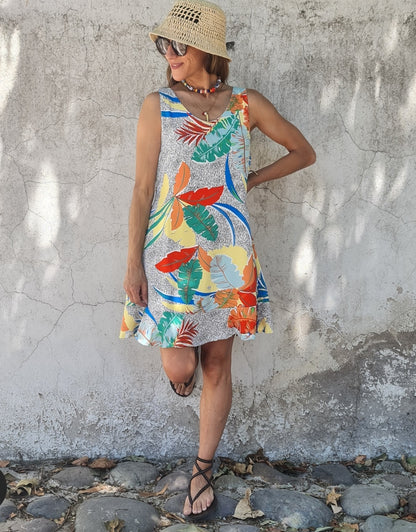 VESTIDO AMANDA ROJO -60% DE DCTO.