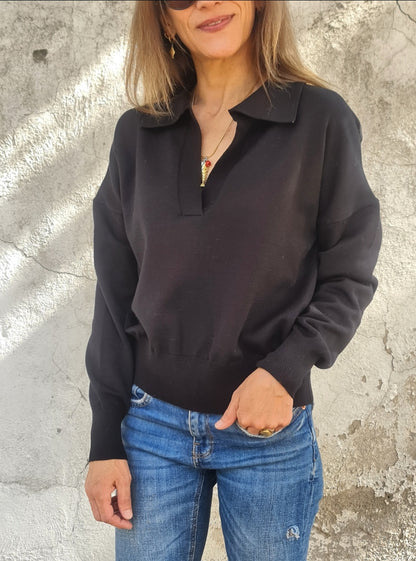 SWEATER CLEMENCIA NEGRO -30% DCTO.