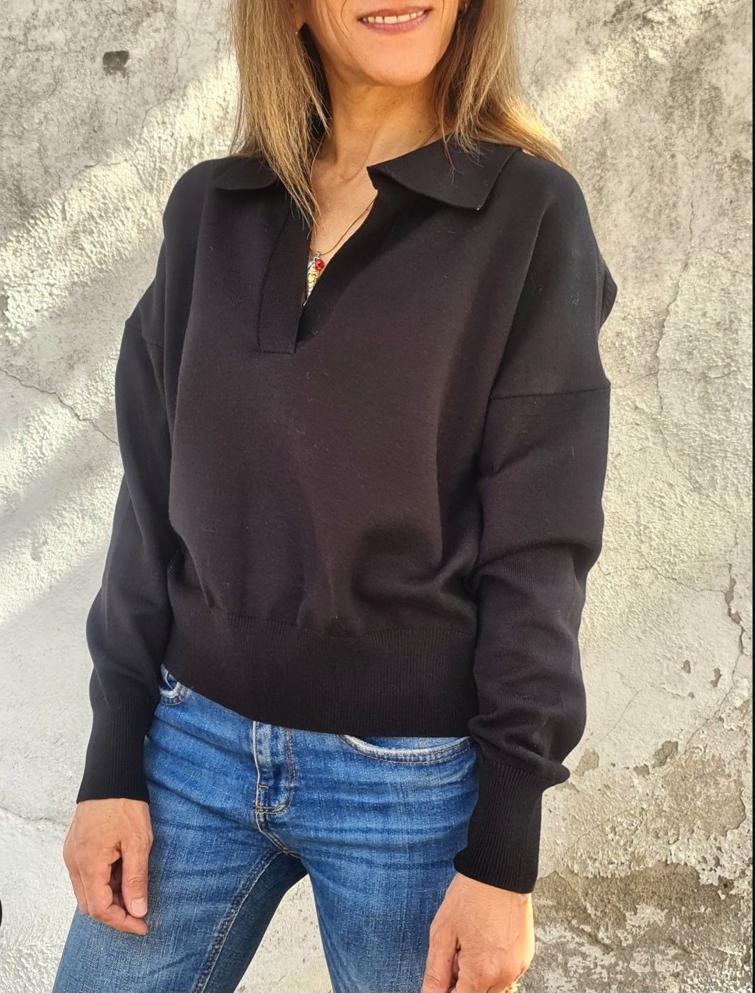 SWEATER CLEMENCIA NEGRO -30% DCTO.