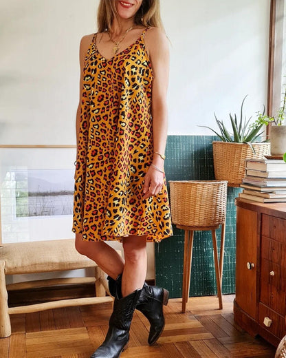 VESTIDO PRINT LUCUMA -70% DE DCTO. - Quemepongo