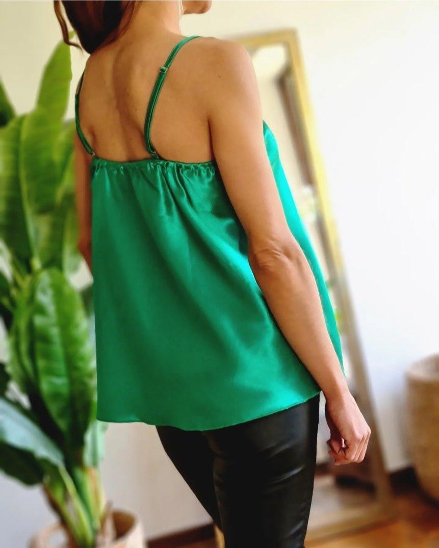 BLUSA RITA VERDE -70% DE DCTO. - Quemepongo