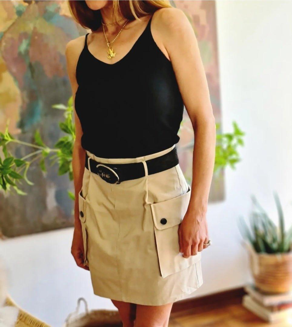 MINI CARGO BEIGE -50% DE DCTO. - Quemepongo