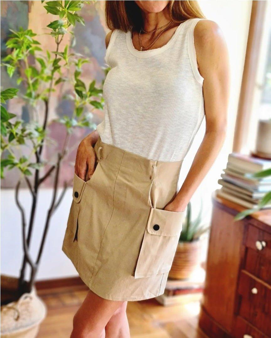 MINI CARGO BEIGE -50% DE DCTO. - Quemepongo
