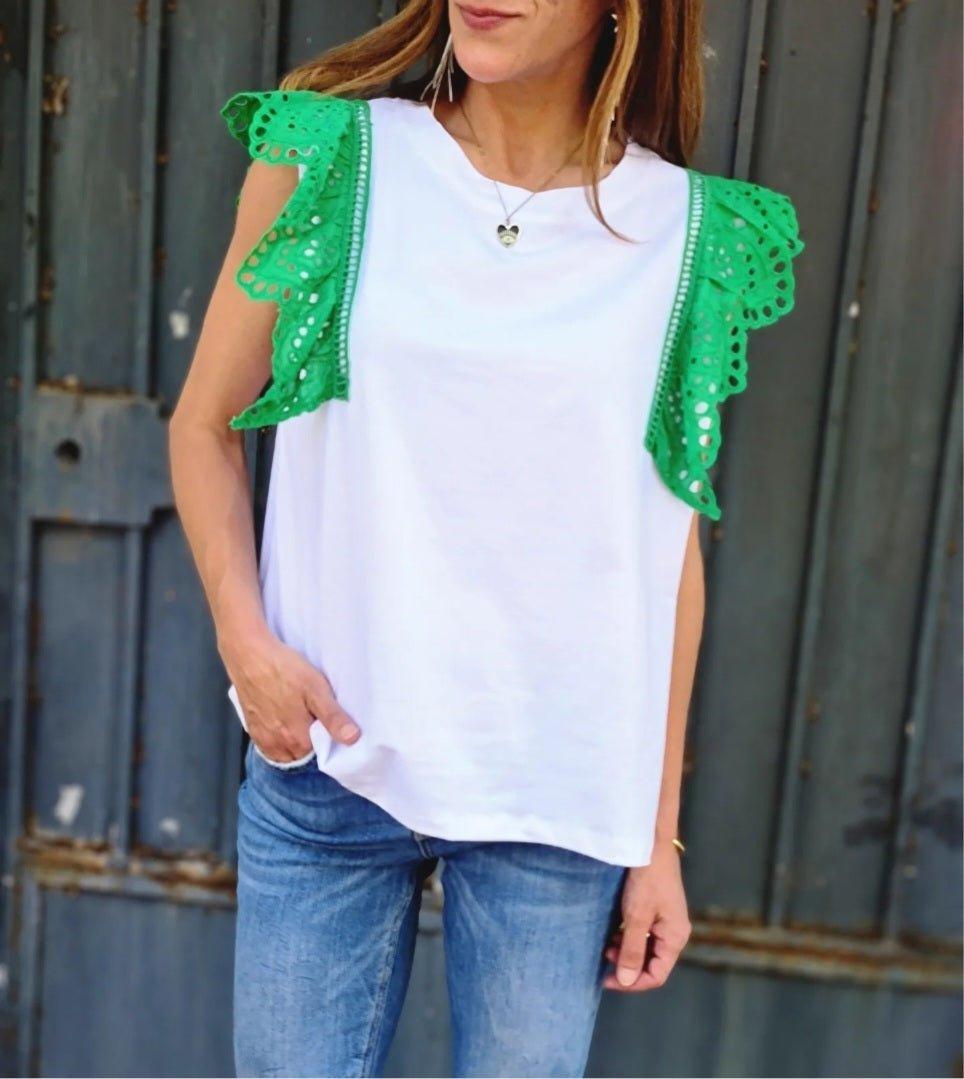 POLERA ISOLINA VERDE -65% DE DCTO. - Quemepongo