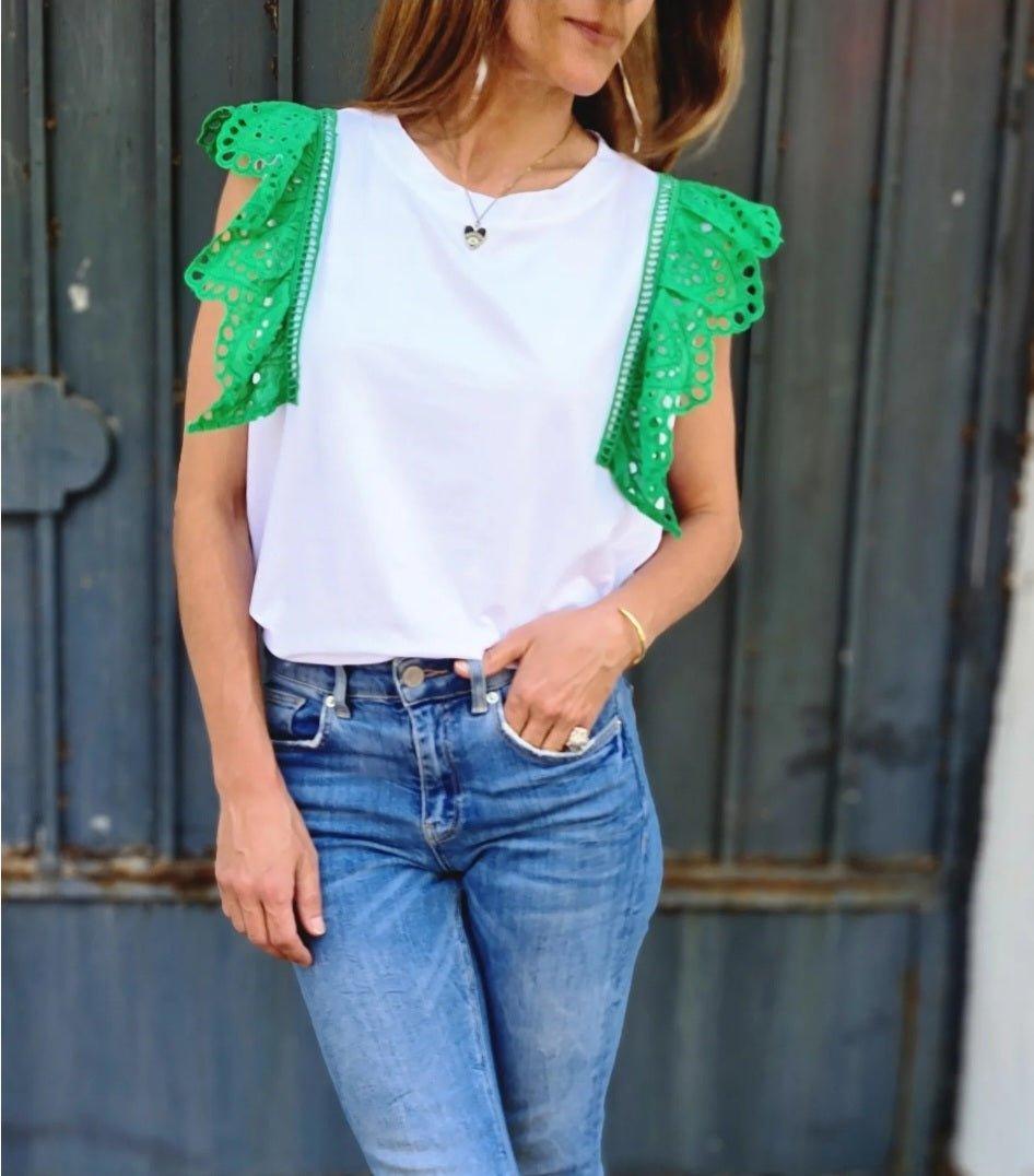 POLERA ISOLINA VERDE -65% DE DCTO. - Quemepongo