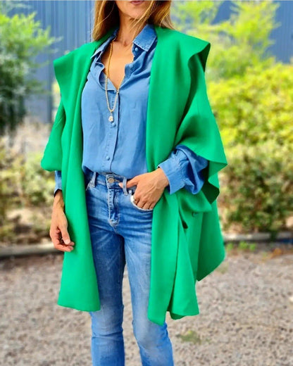 PONCHO AGUSTIN VERDE -25% DE DCTO. - Quemepongo