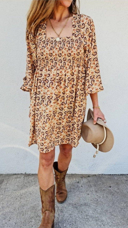 VESTIDO CAMELIA VAINILLA -60% DE DCTO. - Quemepongo